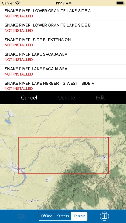 Snake River (WA) Marine Map