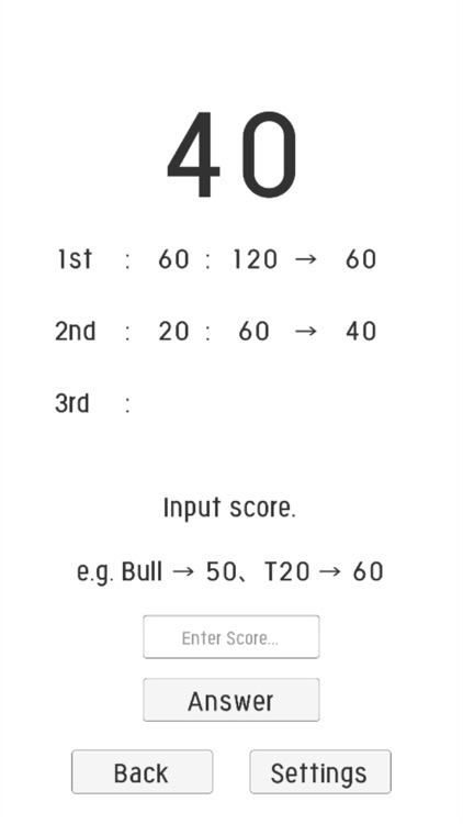 Darts 01 checkout calculator