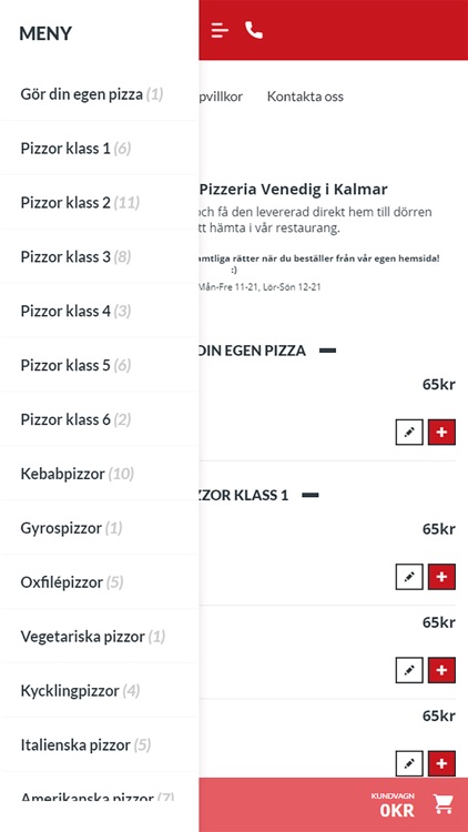 Pizzeria Venedig i Kalmar