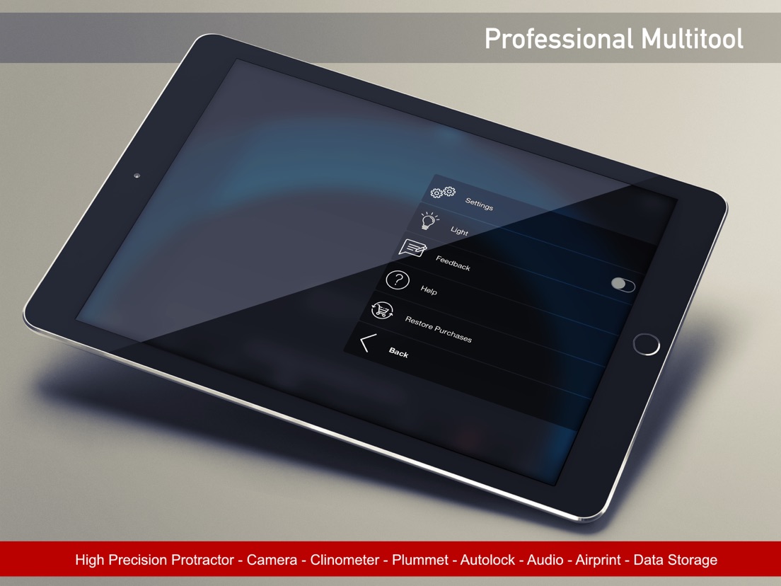 Measure Angles Pro Level Tool App voor iPhone, iPad en iPod touch