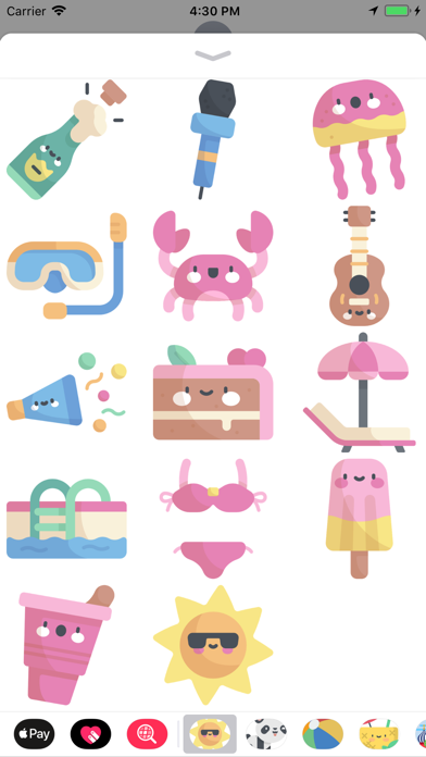 Cool Summer Party Stickers screenshot 4