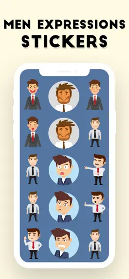 Game screenshot Men Expressions Stickers apk