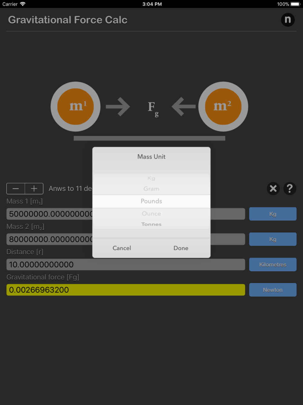 Gravitational Force Calculator Download App For Iphone Steprimo Com