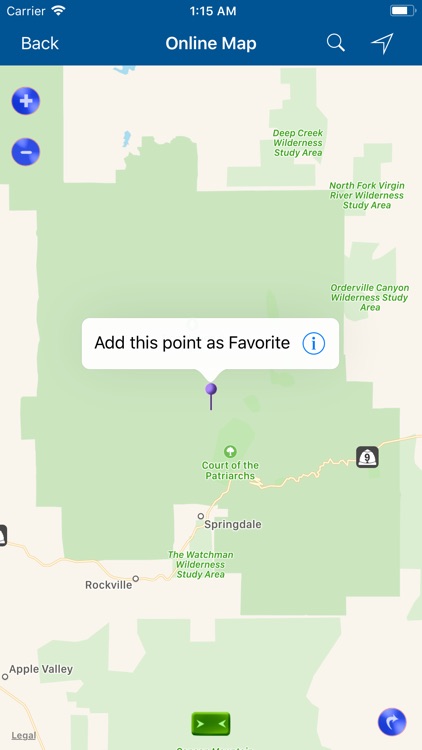 Zion National Park Map screenshot-3