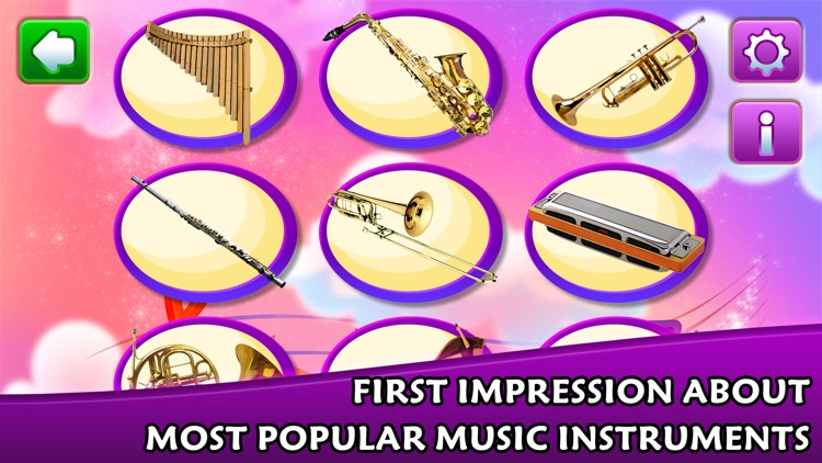 Kids learn music instruments