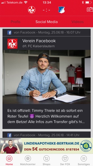 1. FC Kaiserslautern App(圖3)-速報App