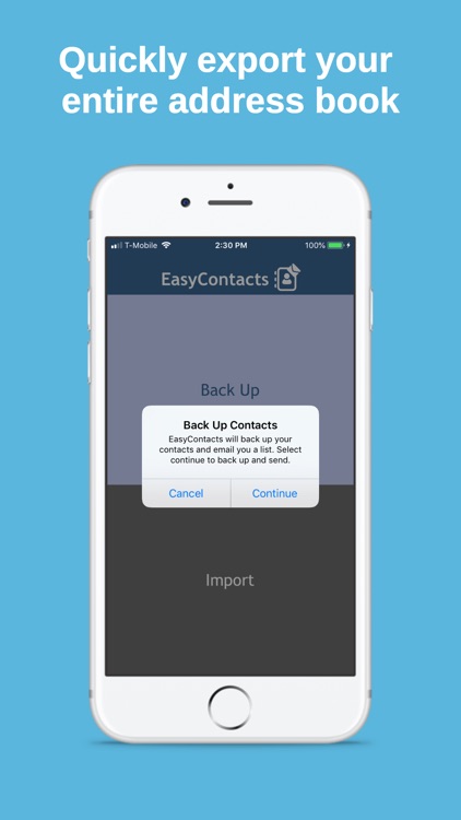 EasyContacts - Contacts Backup