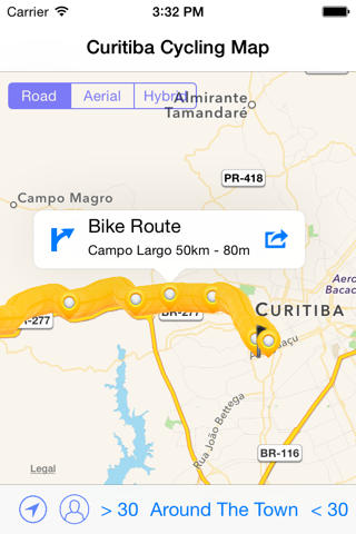 Curitiba Cycling Map screenshot 4