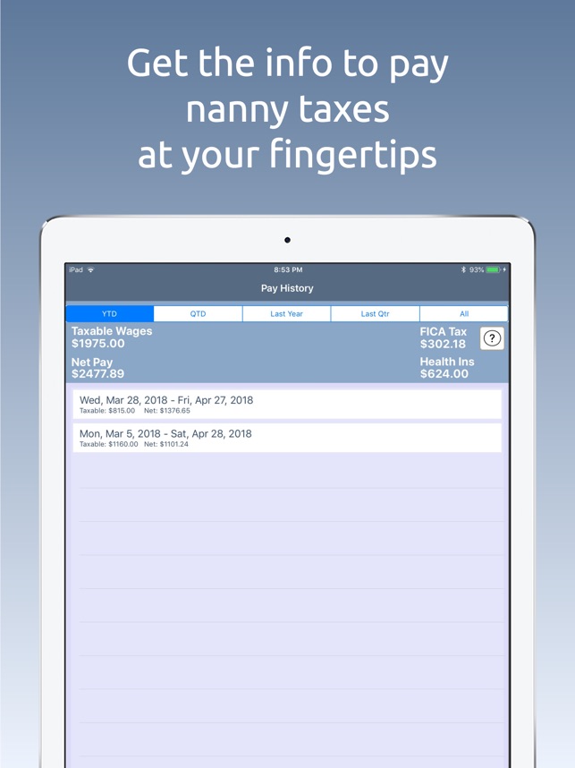 nanny pay advisor payroll tax on the app store nanny payroll software