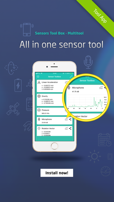 How to cancel & delete Sensors Toolbox - Multitool from iphone & ipad 1