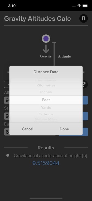 Gravity Altitudes Calculator(圖3)-速報App