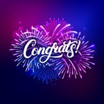 Congrats Text Stickers Pack IM