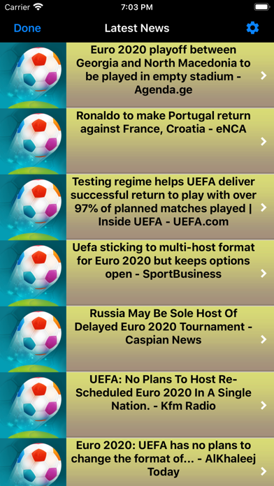 Euro Football 2020 Live scores screenshot 3