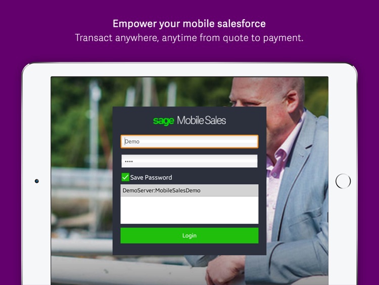 Sage Evolution Mobile Sales