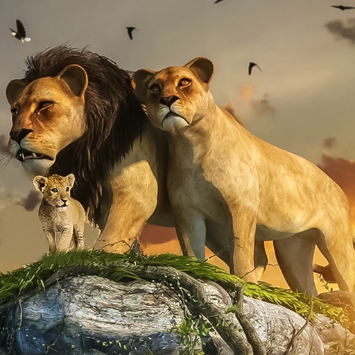 Wild Lion Family Simulator iOS App