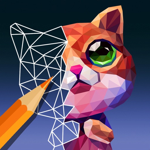 PolyGO - LowPoly Coloring Book iOS App