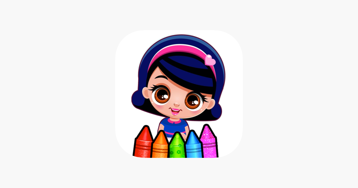 Glitter Dolls coloring book en App Store