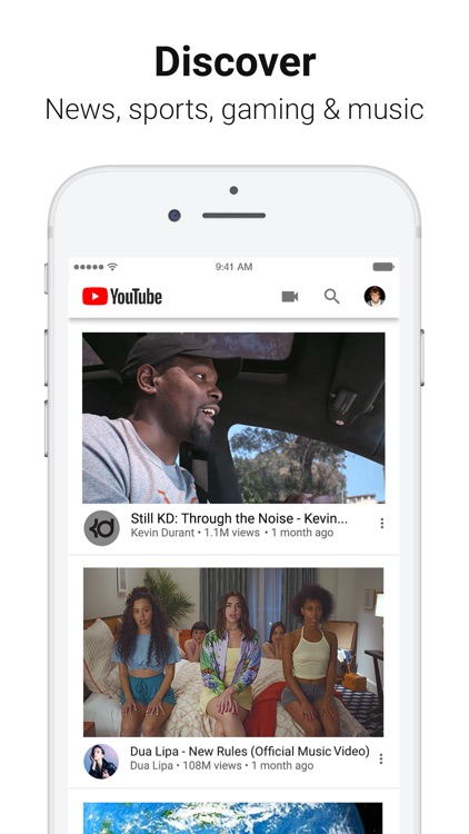 YouTube: Watch, Listen, Stream