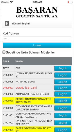 Başaran Oto B2B