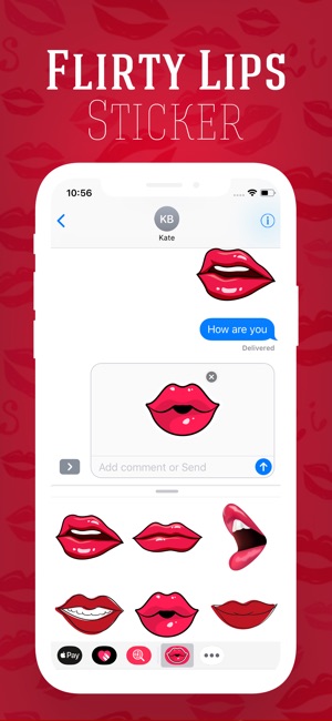 Sexy Kiss Lips Stickers(圖5)-速報App