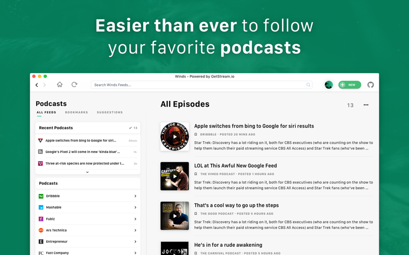 Winds - RSS & Podcasts screenshot 2