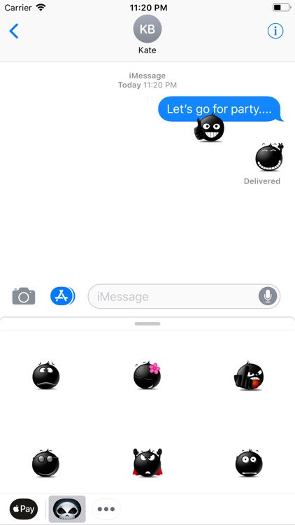 Black Monster Stickers