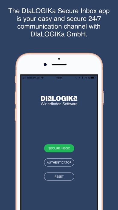 How to cancel & delete DIaLOGIKa Secure Inbox from iphone & ipad 1