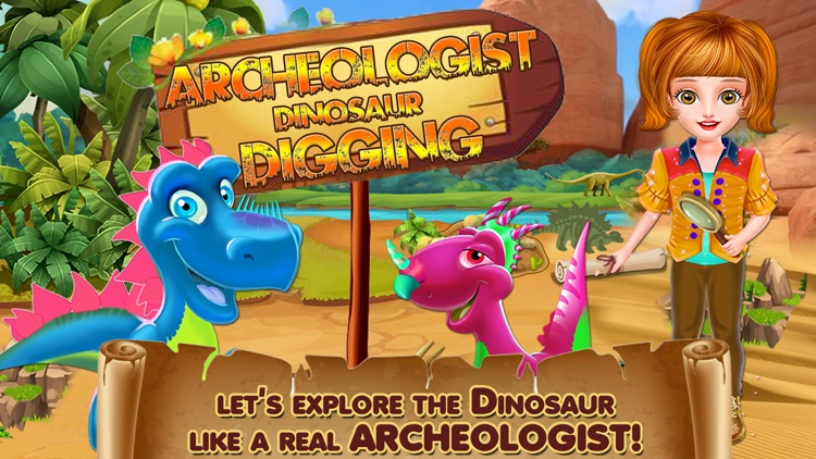 Archaeologist Dinosaur Digging