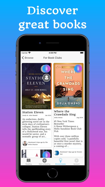 Bookship - A Virtual Book Club