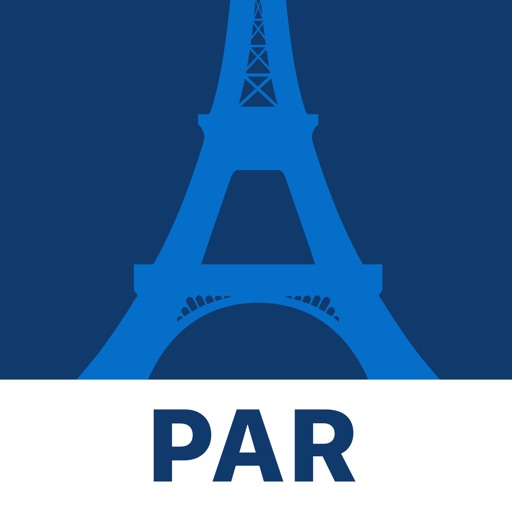 Paris Travel Guide and Map Icon