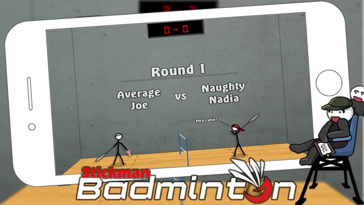 stickman badminton 2 player