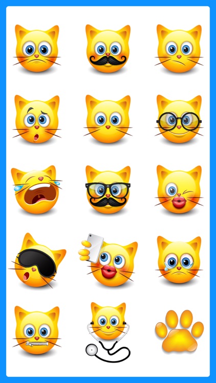 Cute Cats Emojis Stickers Pack