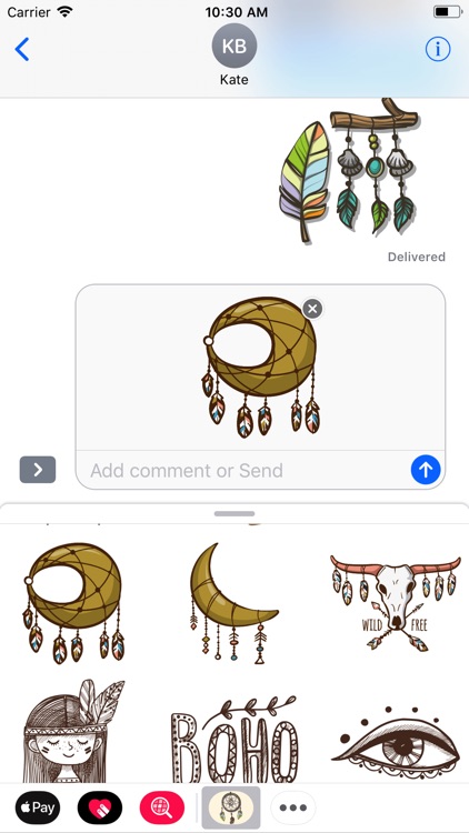 Boho Ornaments Spirit Stickers