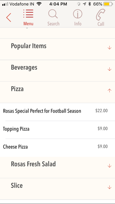 Rosa's Fresh Pizza screenshot 3