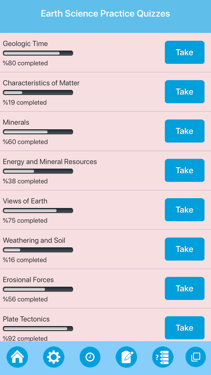 High School Earth Science Quiz