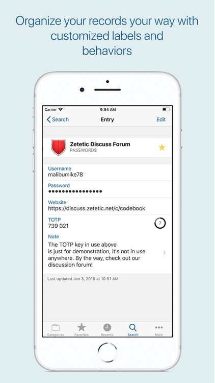 Codebook Password Manager screenshot-3