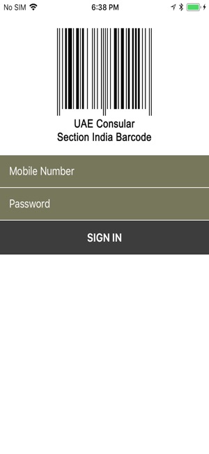 UAE Conular section barcode