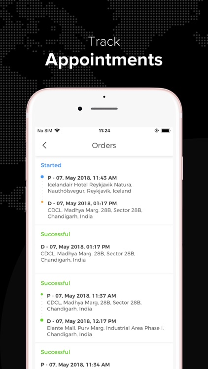 Delivery, Tracking, Payments