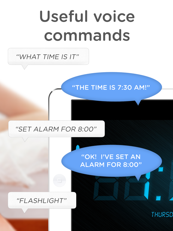 SpeakToSnooze - Alarm clock with voice control commands to snooze and turn off your alarm! screenshot