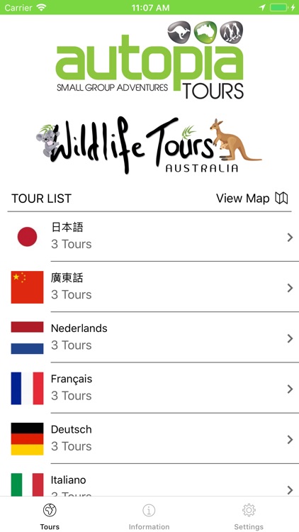 Tour Translations of Australia