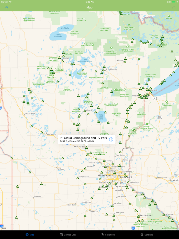 Minnesota – Camping  RV spots