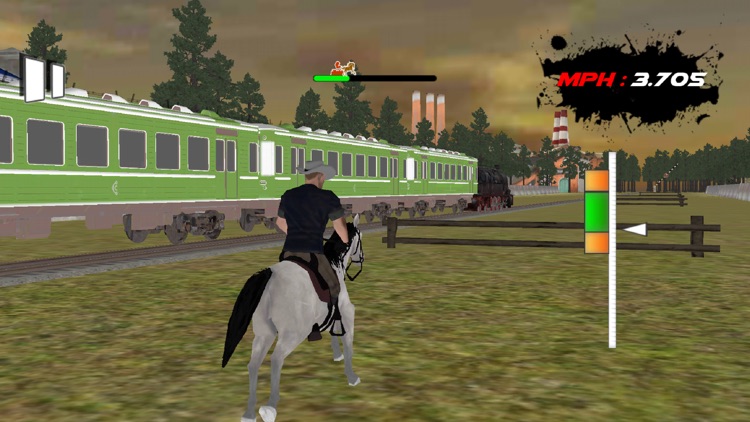 Horse Riding Vs Train Race Sim screenshot-4