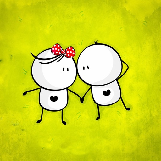 Cute Love Animated Couple Pics - Get Images Two