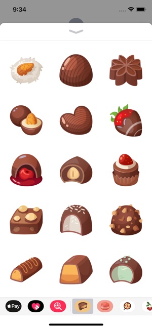 Chocolate Sweets Stickers(圖2)-速報App