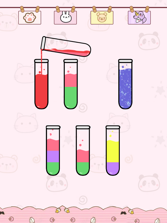 开心拼一拼—水排序益智拼图小游戏