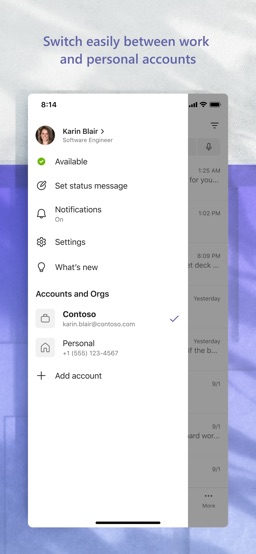 Microsoft Teams app screenshot