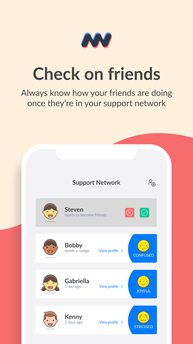 Moodwave - Support Network screenshot 2