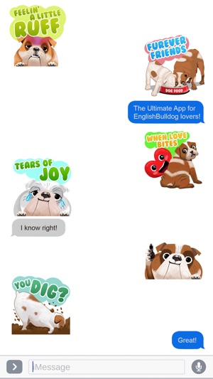 English Bulldog Emoji Stickers(圖4)-速報App