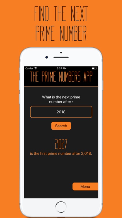 The Prime Numbers App