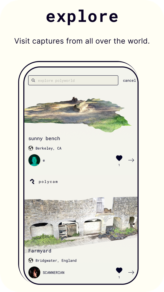 Polycam 3d сканер